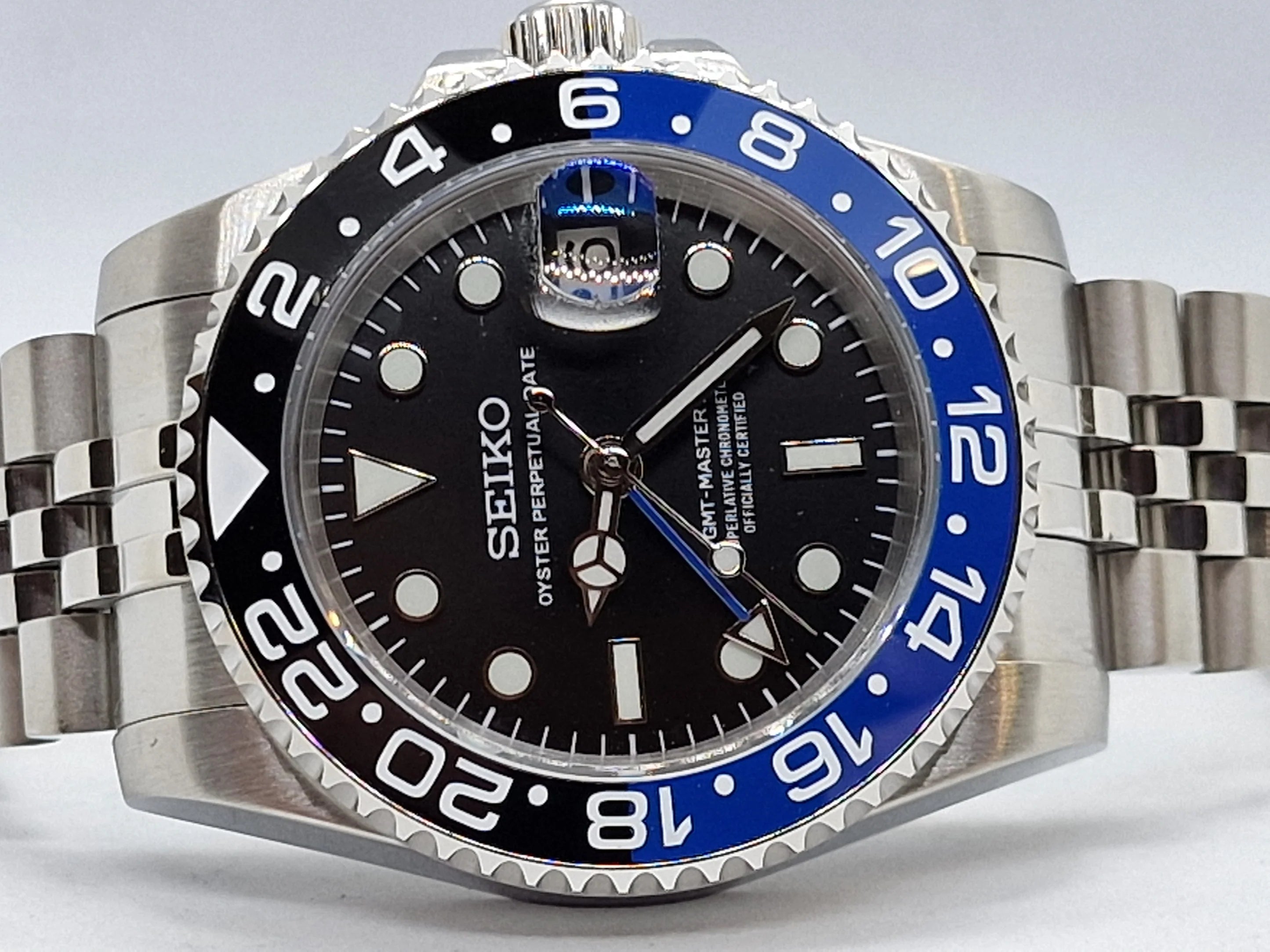 Cadran arabe gris, acier, automatique – Édition Seikmod Lux | Verre saphir | Acier 316L