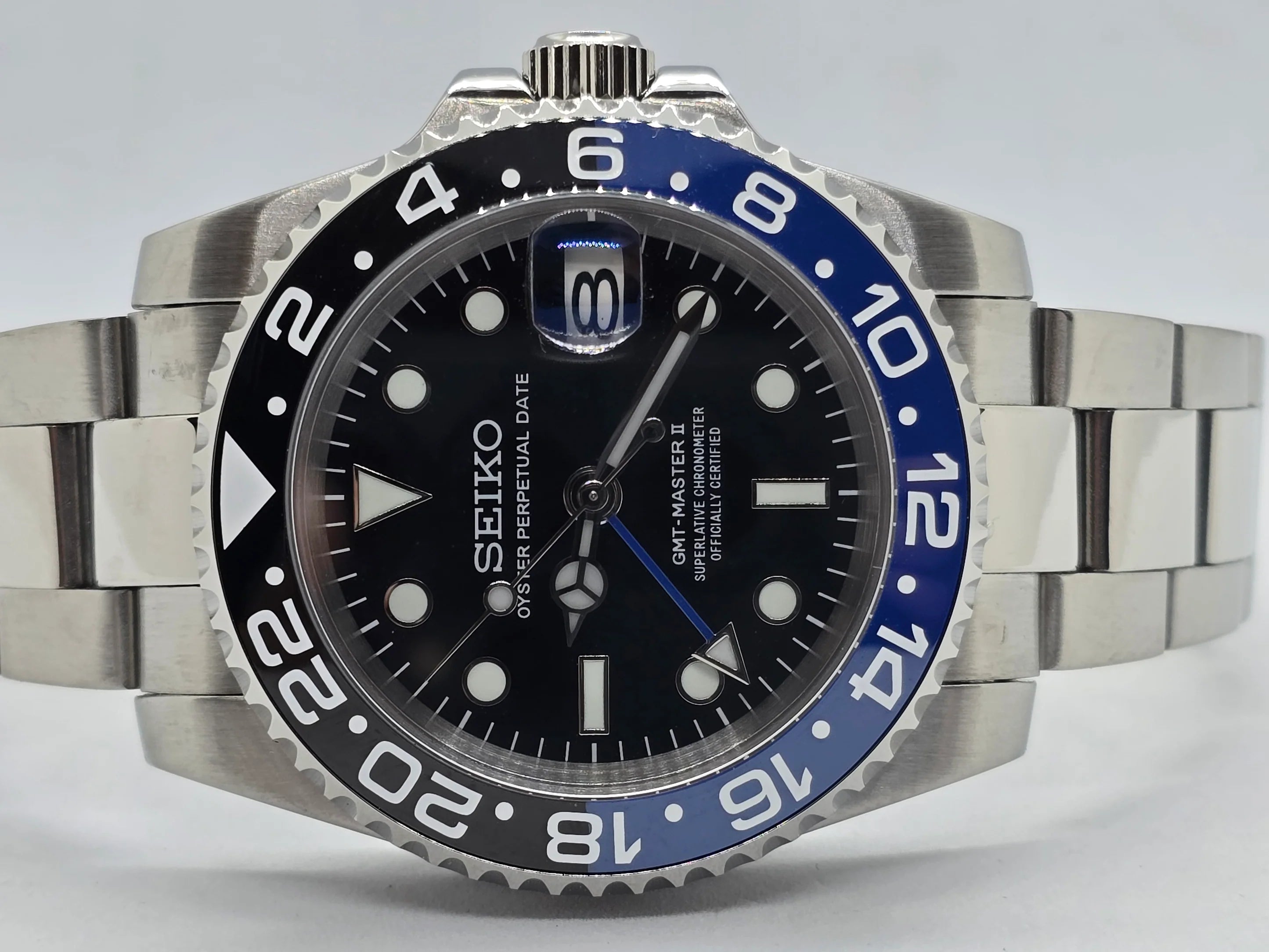 Cadran arabe gris, acier, automatique – Édition Seikmod Lux | Verre saphir | Acier 316L