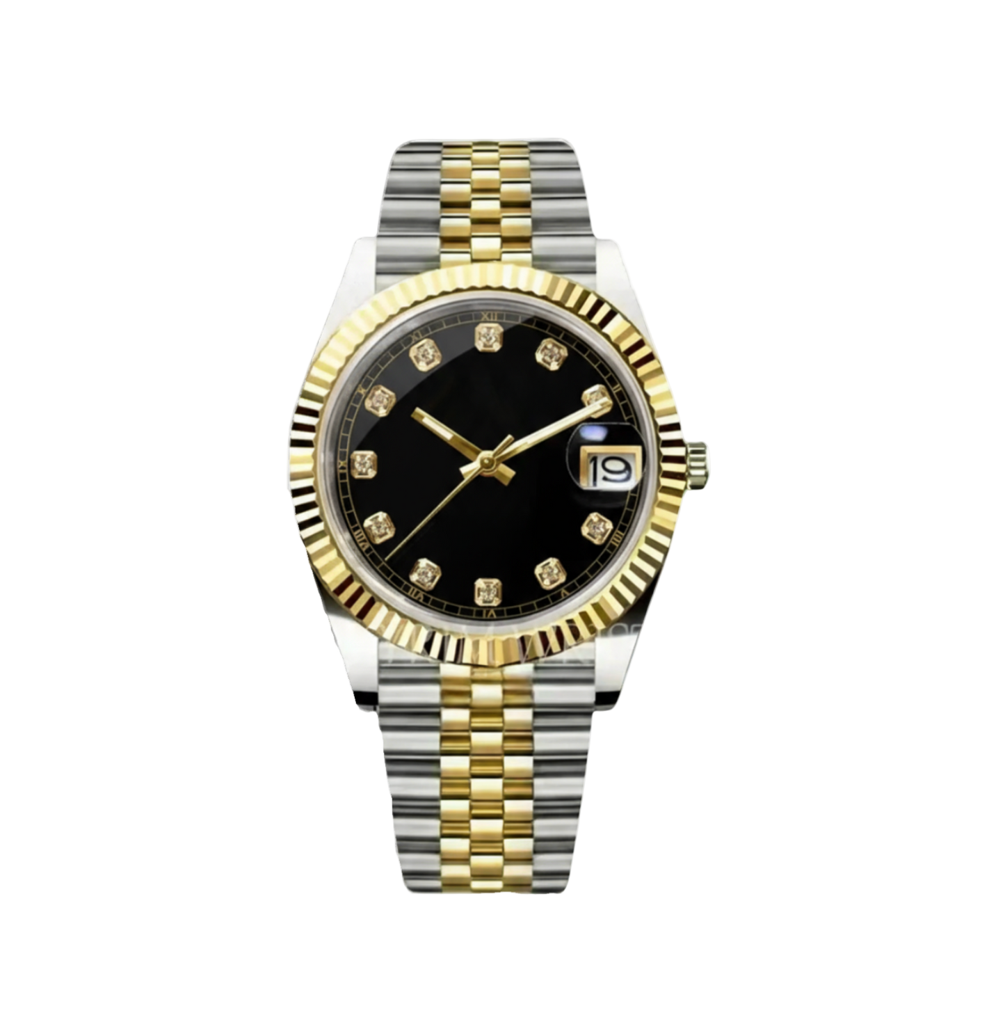 BLACK DIAMOND DIAL GOLD / STEEL SEIKJUST