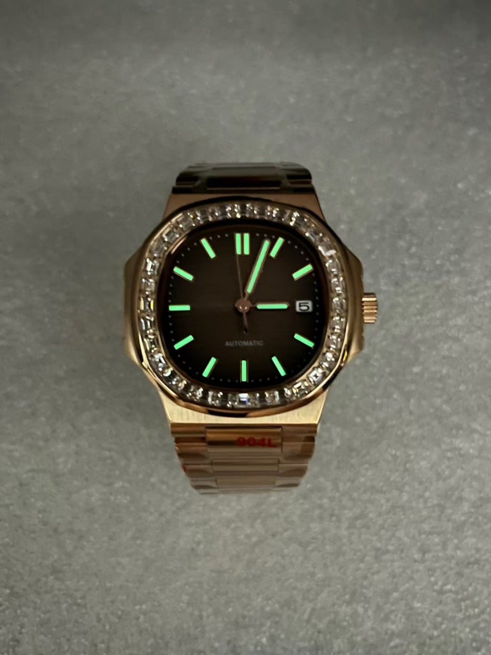 Cadran arabe gris, acier, automatique – Édition Seikmod Lux | Verre saphir | Acier 316L