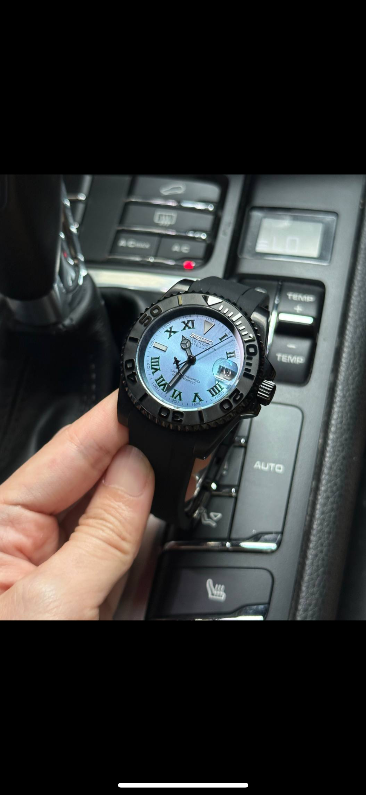 Cadran arabe gris, acier, automatique – Édition Seikmod Lux | Verre saphir | Acier 316L