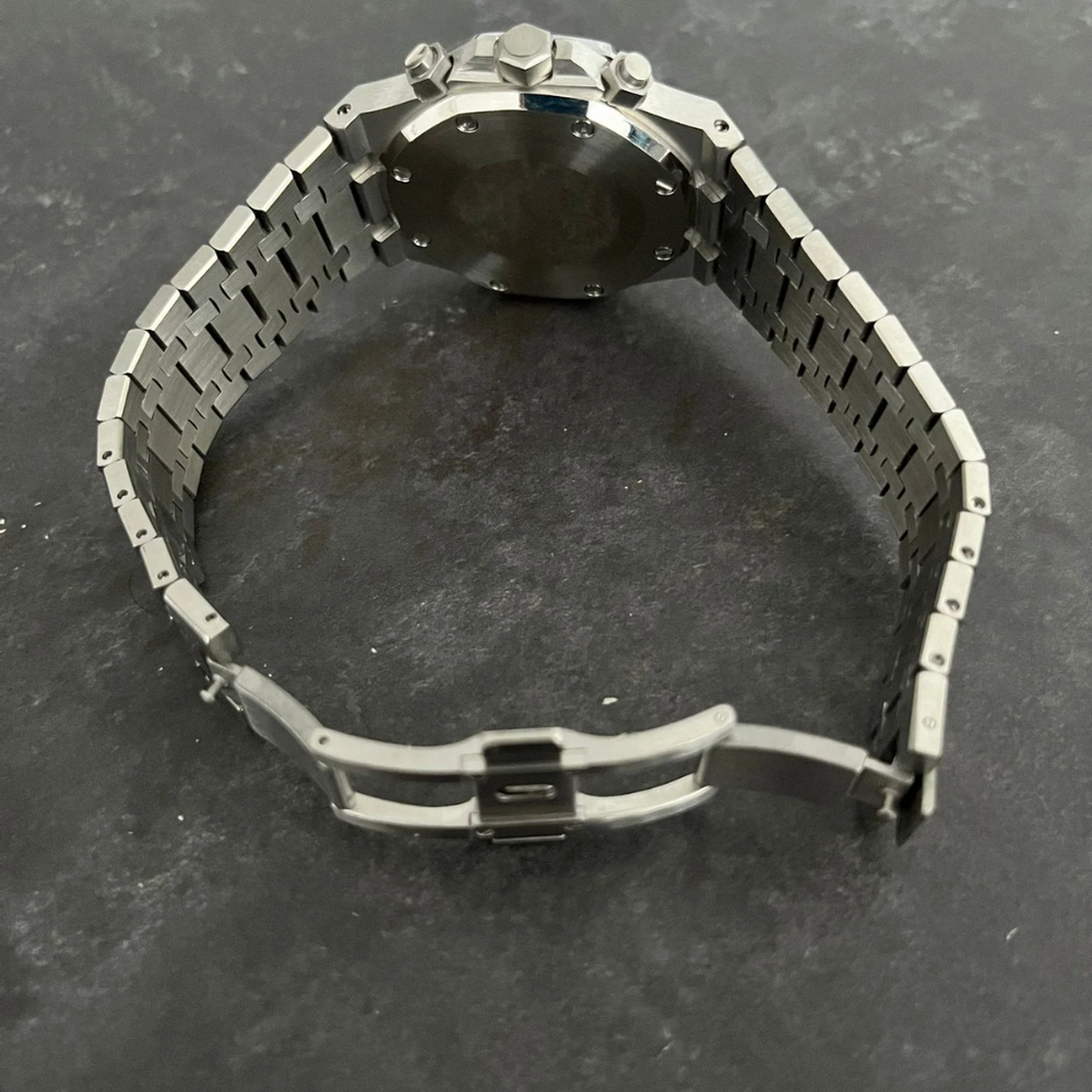 STEEL NAVY CHRONOGRAPH SEIKO MOD ROYAL SEIKOAK