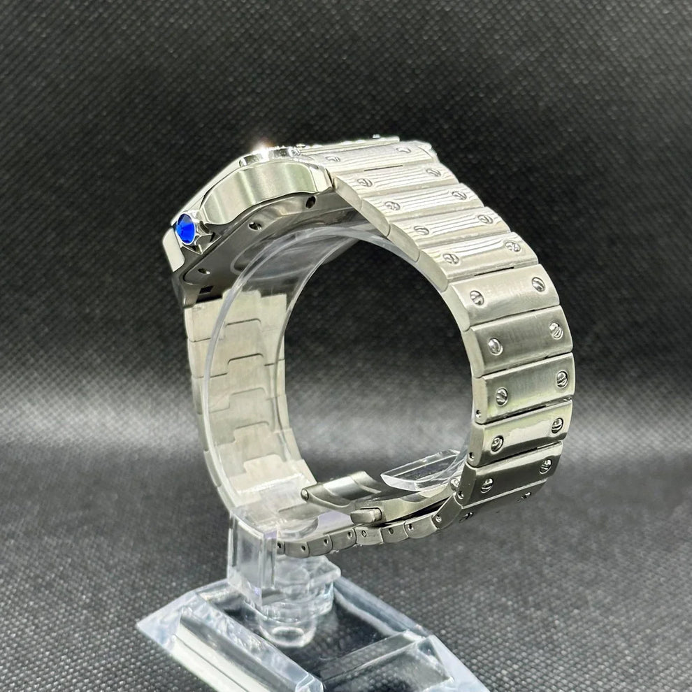 Cadran arabe gris, acier, automatique – Édition Seikmod Lux | Verre saphir | Acier 316L