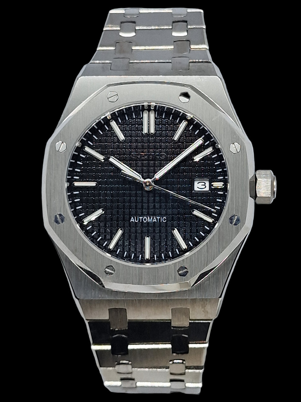 STEEL BLACK SEIKO MOD ROYAL SEIKOAK