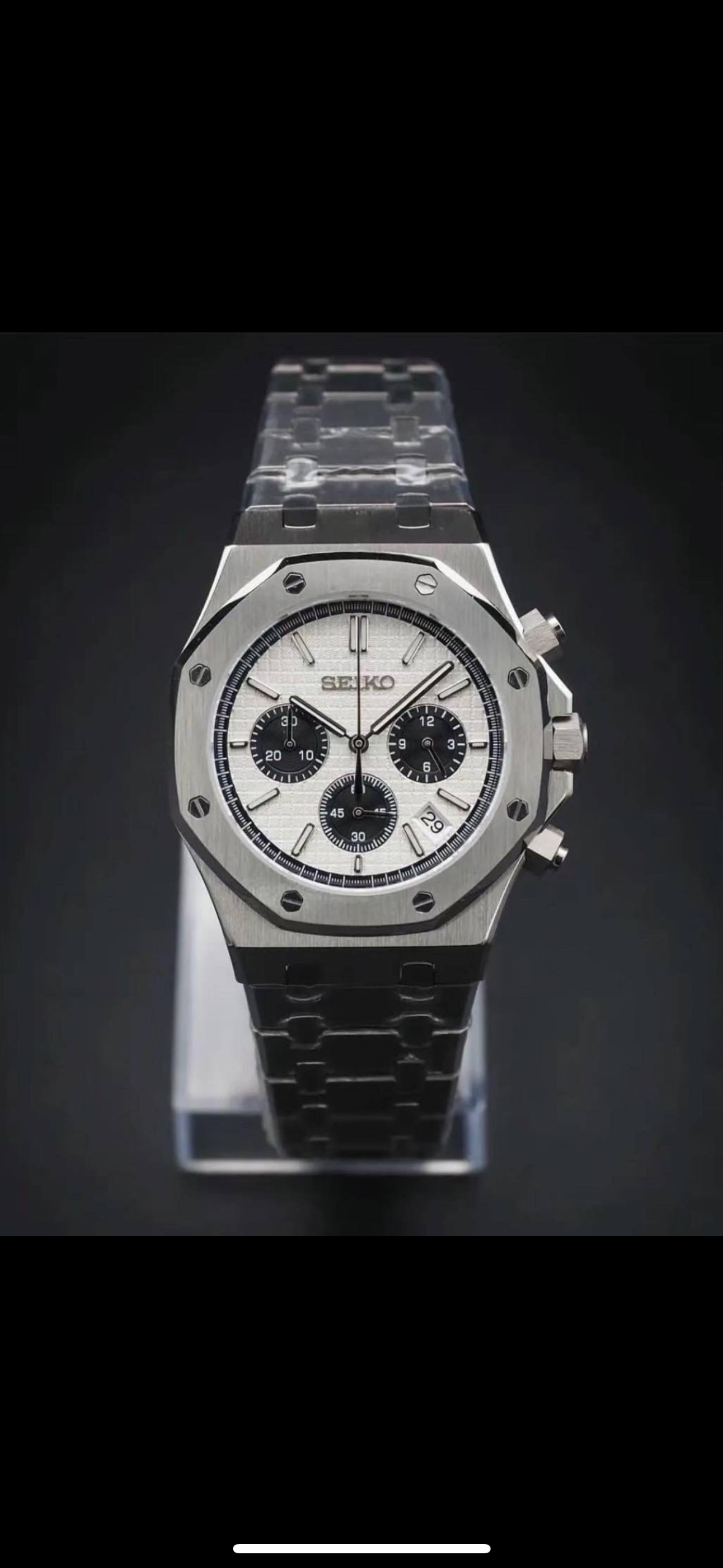 PANDA CHRONOGRAPH SEIKO MOD ROYAL SEIKOAK