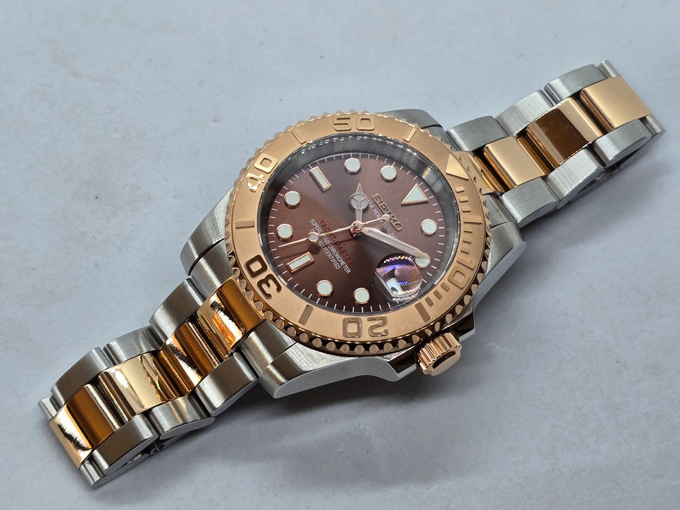 ساعة سيكمود لوكس إيديشن، مينا عربية رمادية، أوتوماتيكية من الفولاذ | كريستال ياقوتي | فولاذ 316L