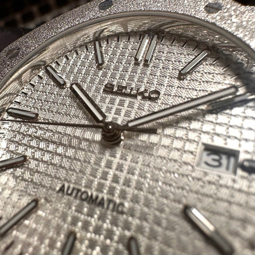 WHITE FROSTED SEIKO MOD ROYAL SEIKOAK