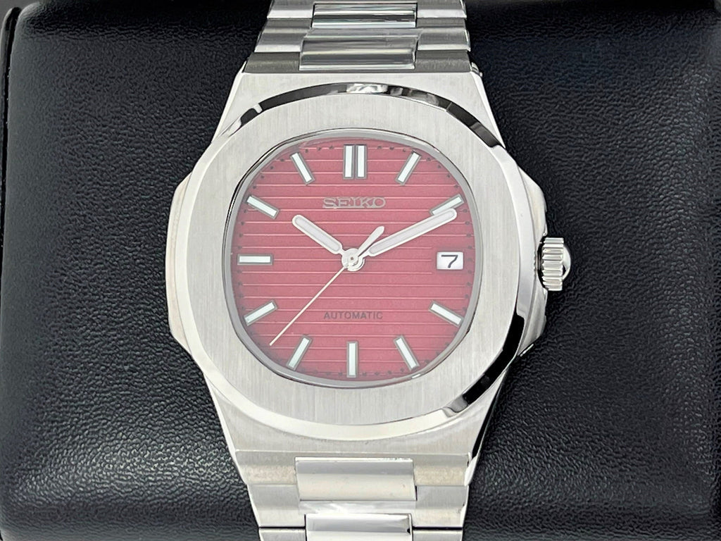 Cadran arabe gris, acier, automatique – Édition Seikmod Lux | Verre saphir | Acier 316L