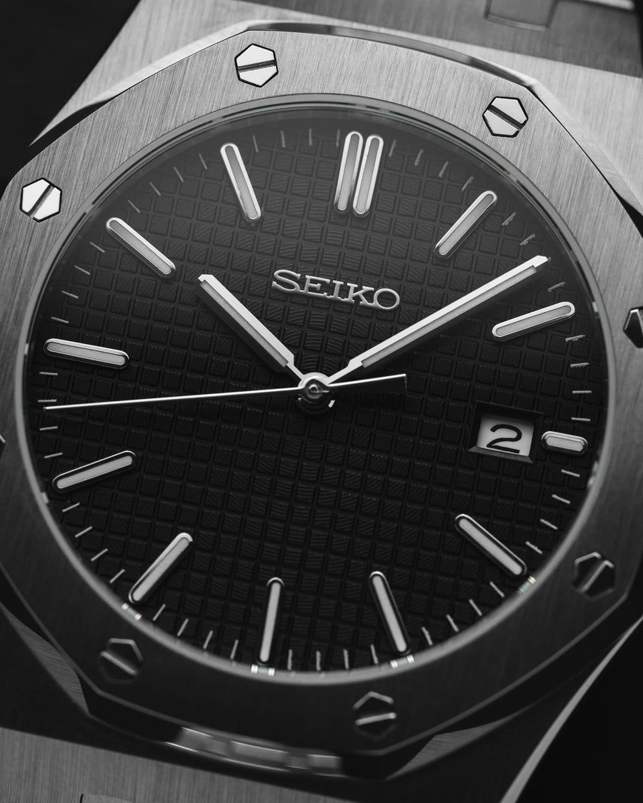 STEEL BLACK SEIKO MOD ROYAL SEIKOAK