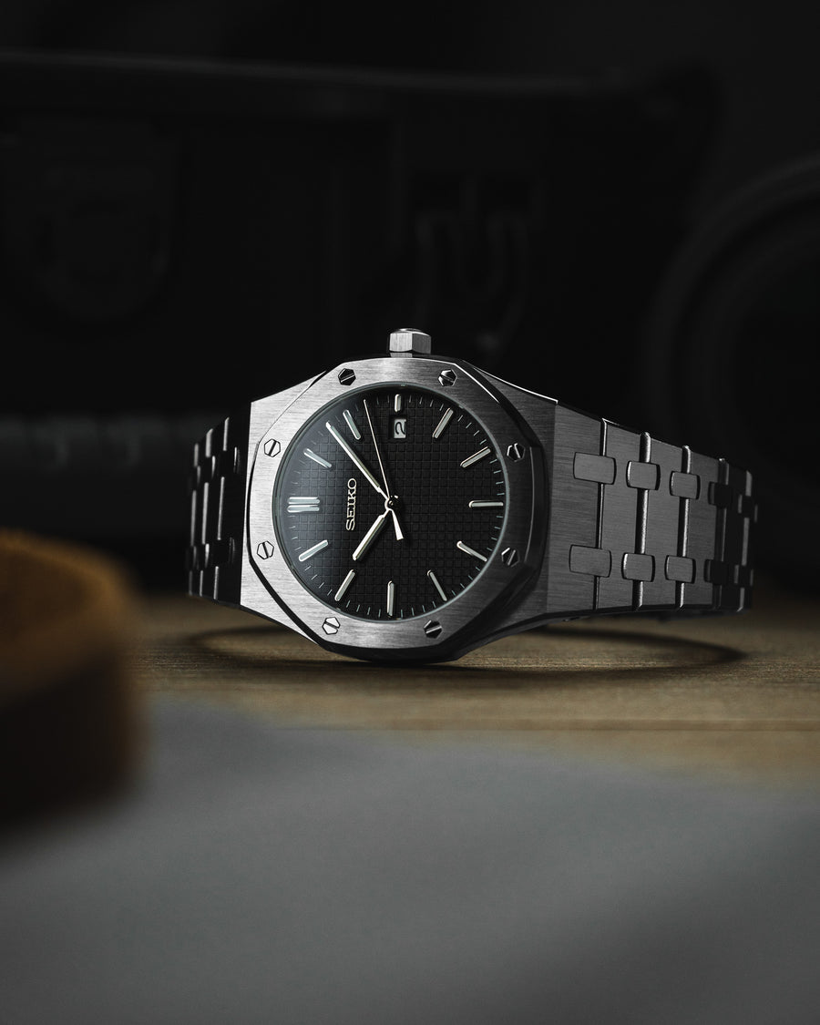 STEEL BLACK SEIKO MOD ROYAL SEIKOAK
