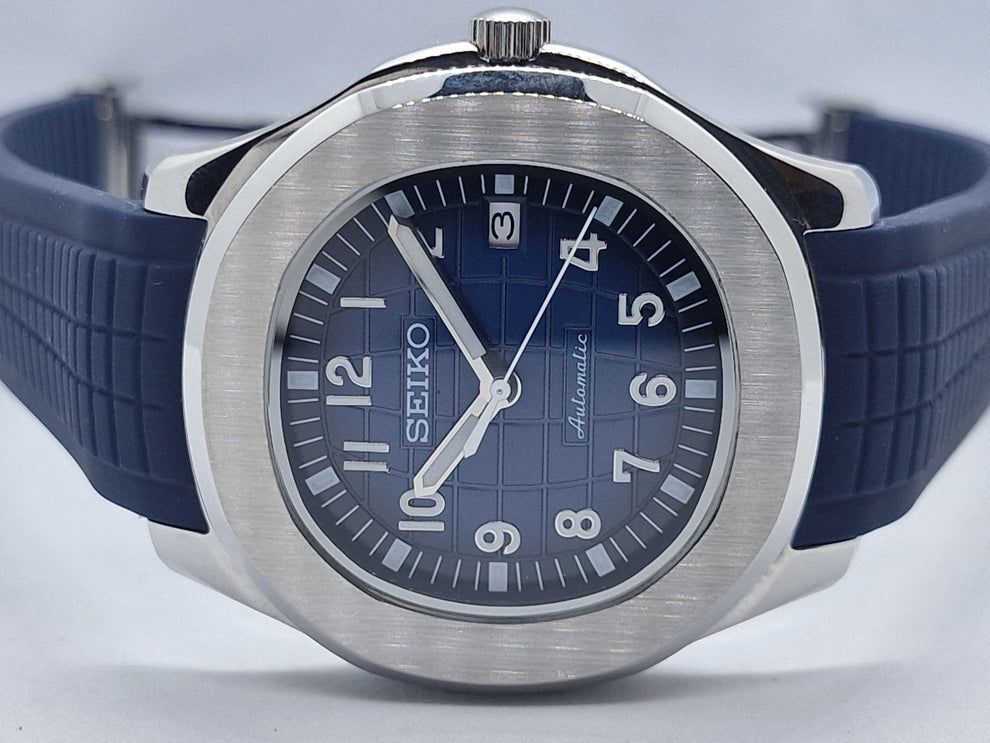 Cadran arabe gris, acier, automatique – Édition Seikmod Lux | Verre saphir | Acier 316L