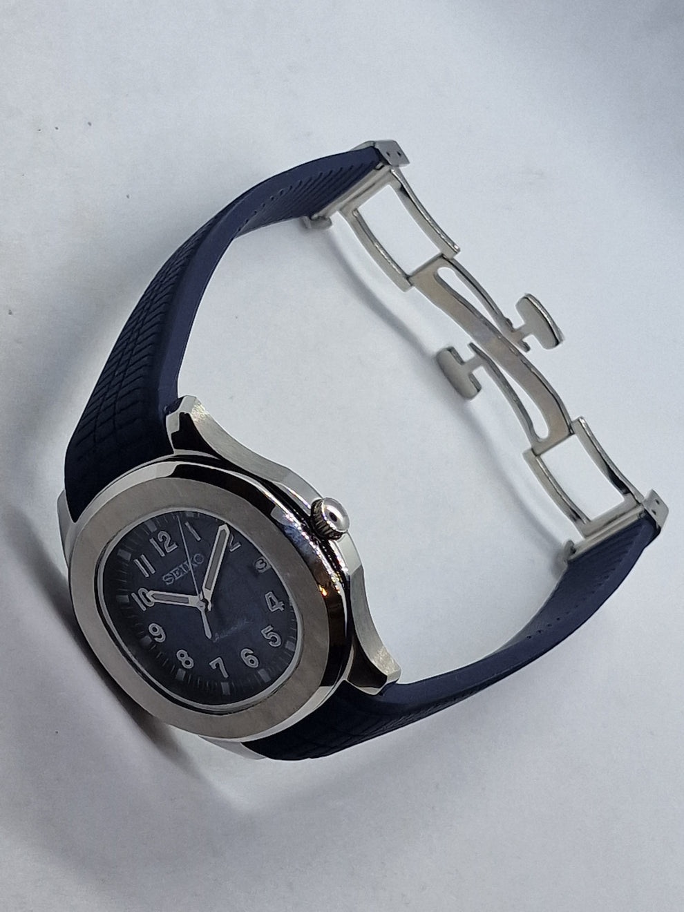 Cadran arabe gris, acier, automatique – Édition Seikmod Lux | Verre saphir | Acier 316L