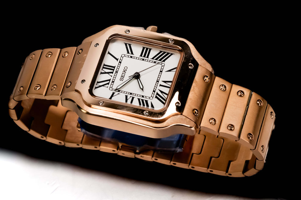 Cadran arabe gris, acier, automatique – Édition Seikmod Lux | Verre saphir | Acier 316L