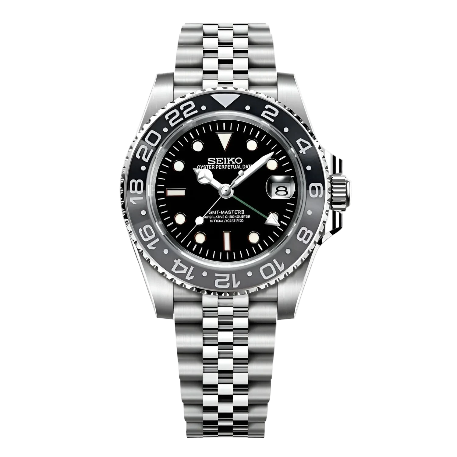 BRUCE WAYNE STEEL Jubilee Seiko Mod GMTEIKO