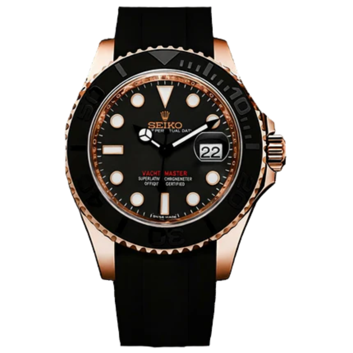 Cadran arabe gris, acier, automatique – Édition Seikmod Lux | Verre saphir | Acier 316L