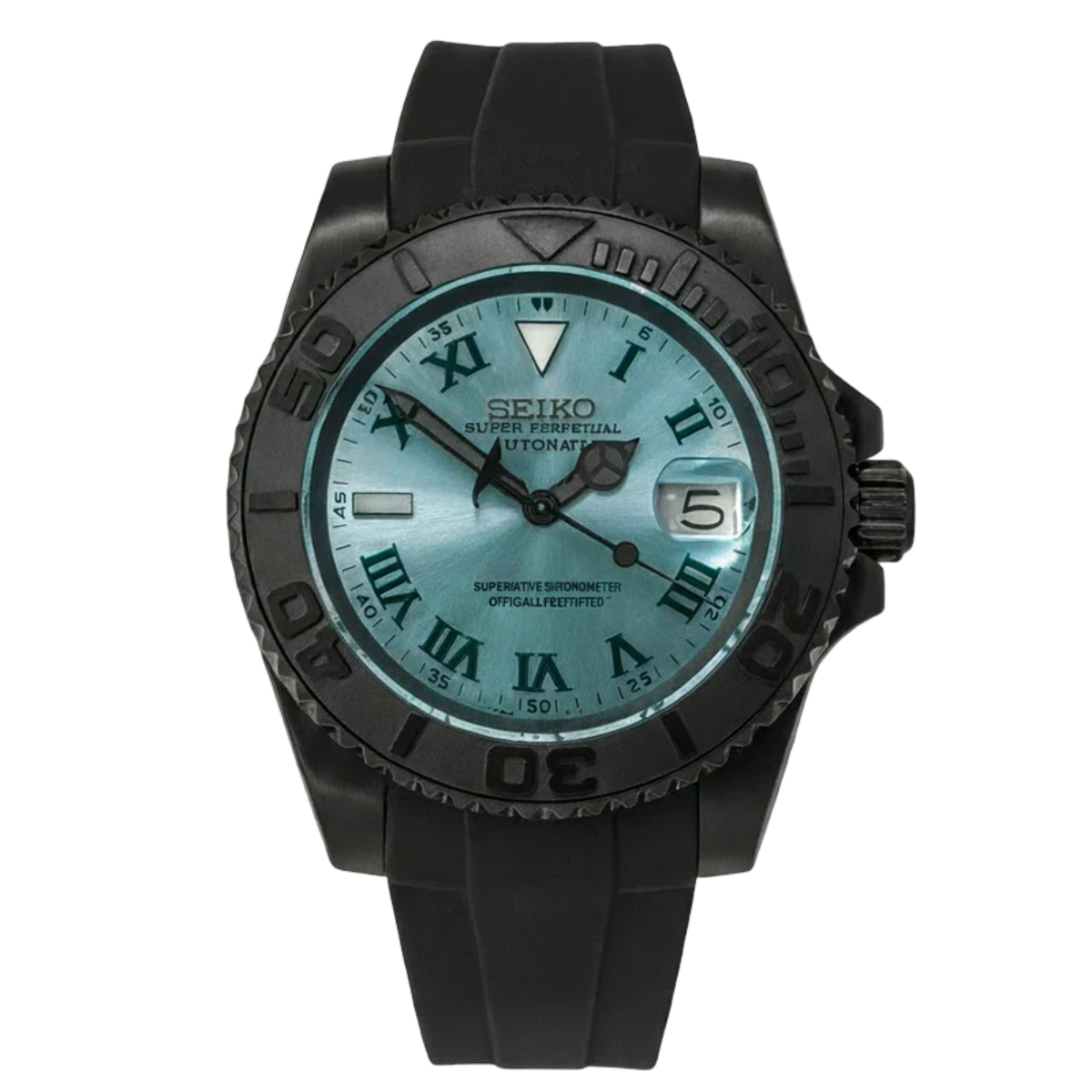 ساعة سيكمود لوكس إيديشن، مينا عربية رمادية، أوتوماتيكية من الفولاذ | كريستال ياقوتي | فولاذ 316L