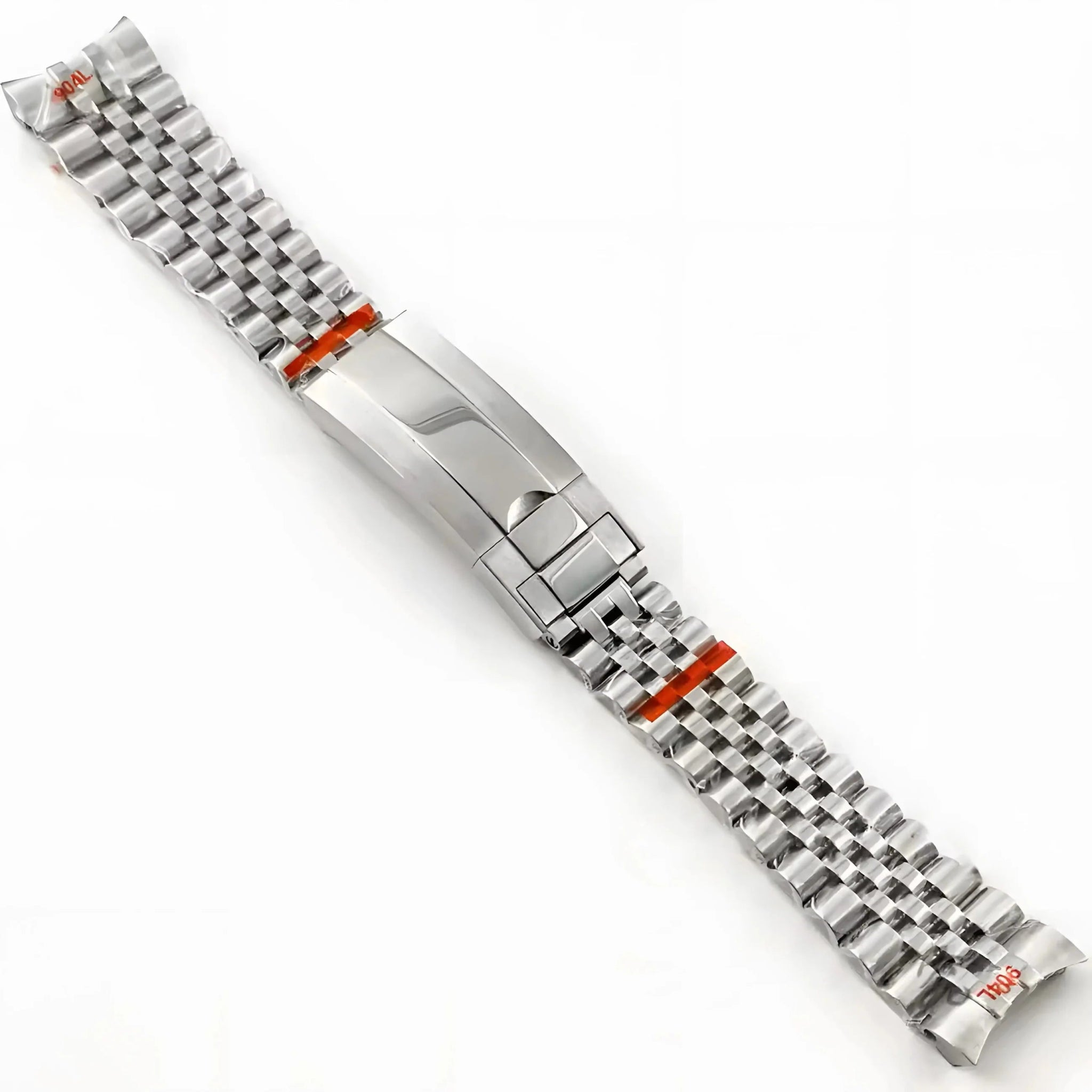 Seiko mod jubilee bracelet 5-link stainless steel with folding clasp – silver finish