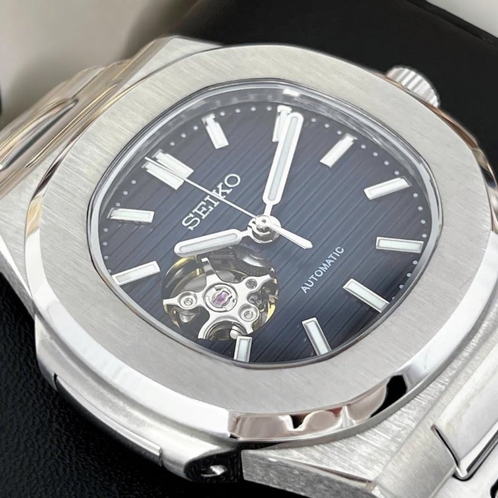 Seiko Mod Nautiko Open Heart NH38 Automatic Integrated Bracelet