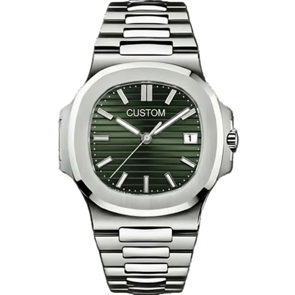 STEEL OLIVE CLASSIC DIAL Seiko Mod NAUTIKO