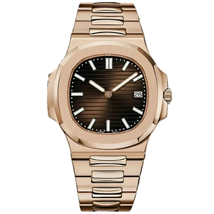 ROSE GOLD BROWN CLASSIC DIAL Seiko Mod NAUTIKO