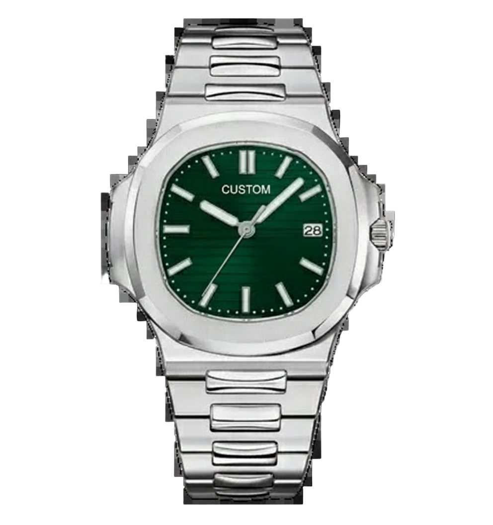 STEEL GREEN CLASSIC DIAL Seiko Mod NAUTIKO
