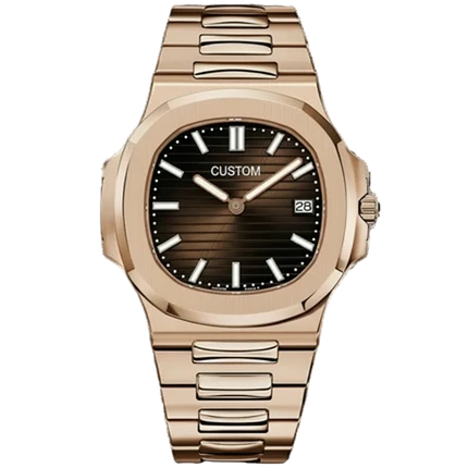 ROSE GOLD BROWN CLASSIC DIAL Seiko Mod NAUTIKO