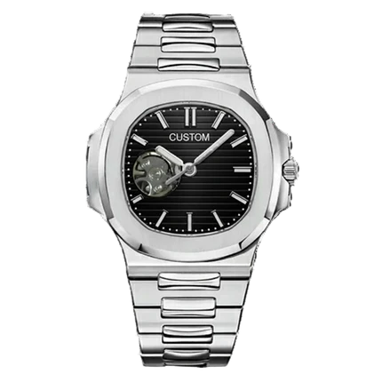 ساعة سيكمود لوكس إيديشن، مينا عربية رمادية، أوتوماتيكية من الفولاذ | كريستال ياقوتي | فولاذ 316L