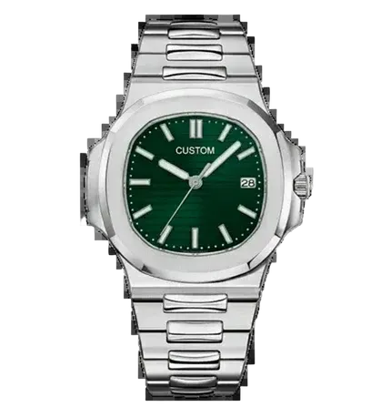 STEEL GREEN CLASSIC DIAL Seiko Mod NAUTIKO
