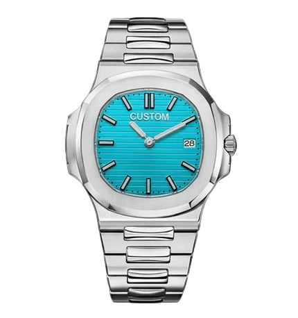 STEEL ICE BLUE TIFFANY CLASSIC DIAL Seiko Mod NAUTIKO