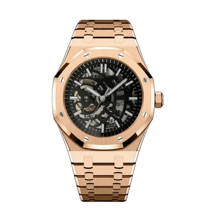 ROSE GOLD SKELETON SEIKO MOD ROYAL SEIKOAK