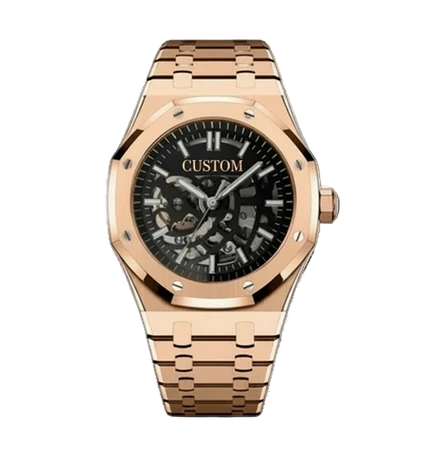 ROSE GOLD SKELETON SEIKO MOD ROYAL SEIKOAK