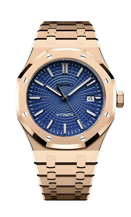 ROSE GOLD NAVY SEIKO MOD ROYAL SEIKOAK