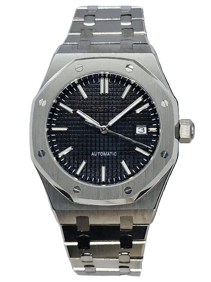 STEEL BLACK SEIKO MOD ROYAL SEIKOAK