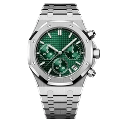 STEEL GREEN CHRONOGRAPH SEIKO MOD ROYAL SEIKOAK