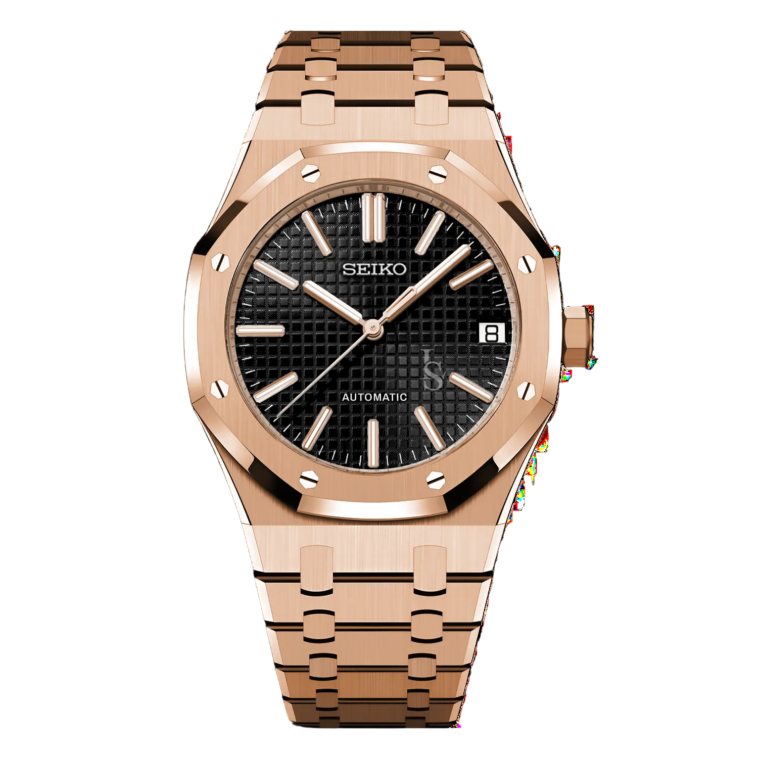 ROSE GOLD BLACK SEIKO MOD ROYAL SEIKOAK