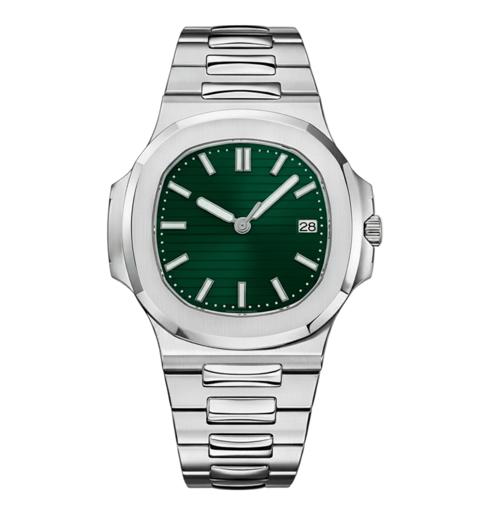 STEEL GREEN CLASSIC DIAL Seiko Mod NAUTIKO
