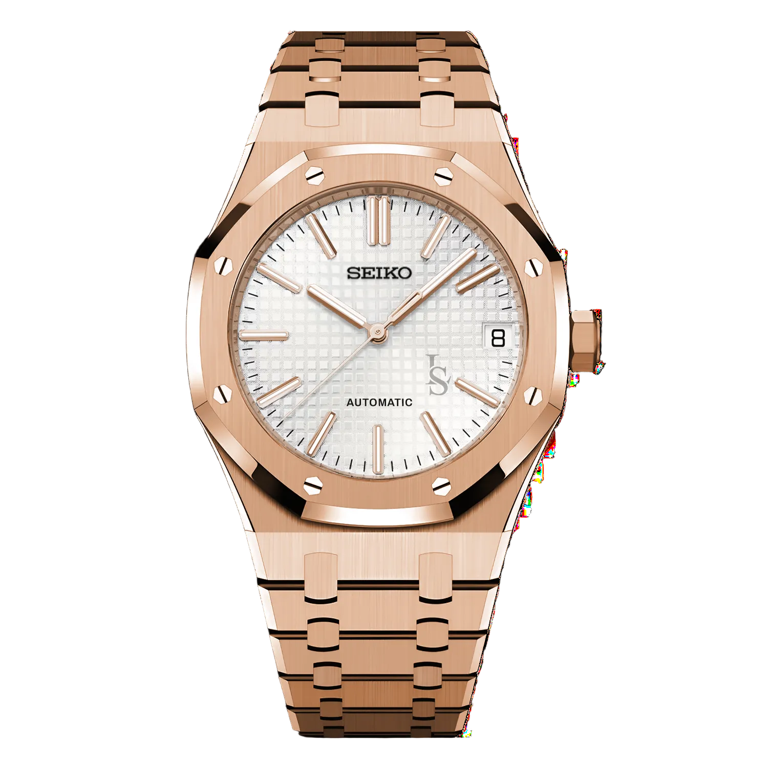 ROSE GOLD WHITE SEIKO MOD ROYAL SEIKOAK
