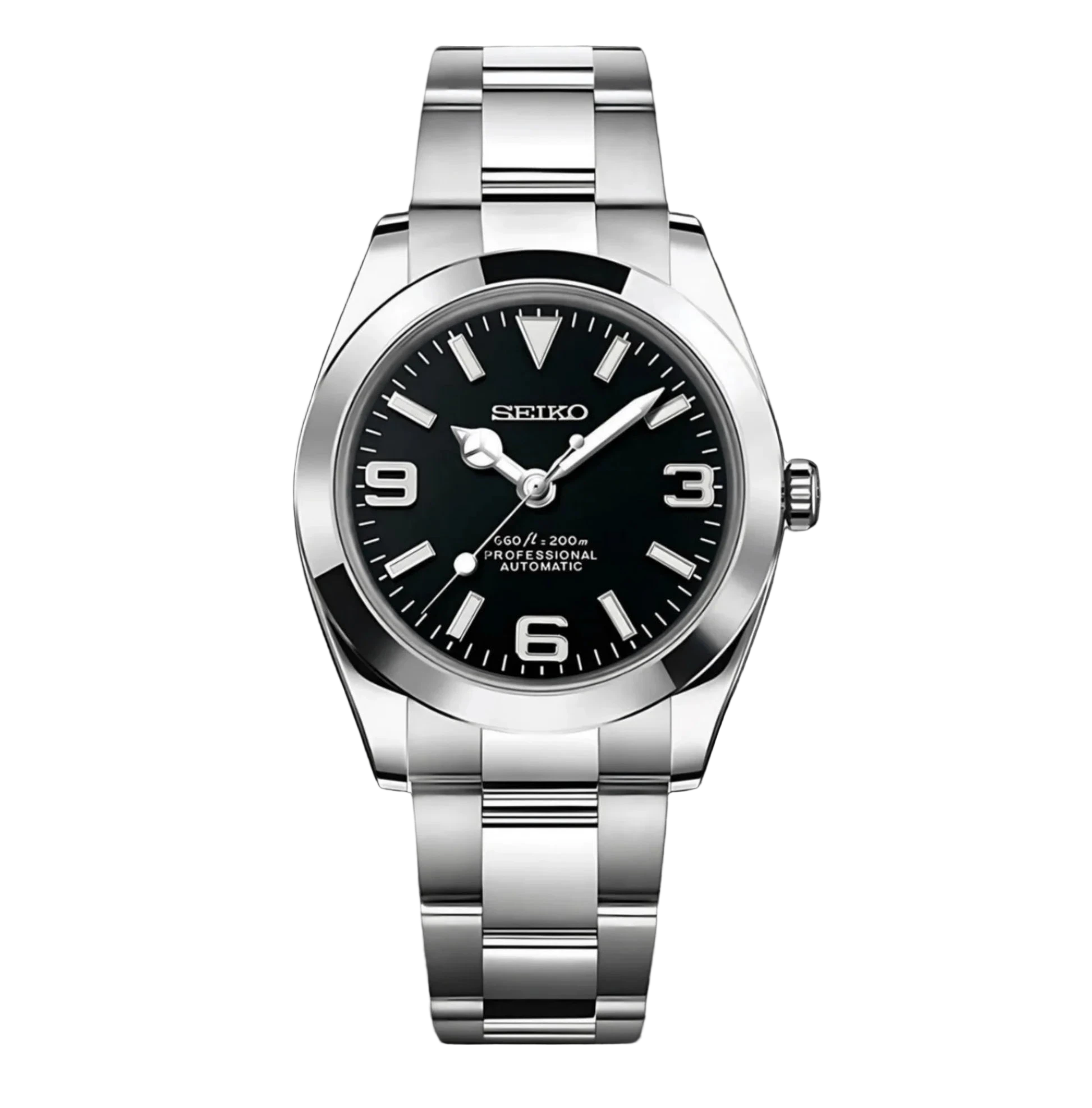 BLACK OYSTER STEEL SEIKO MOD SEIKJUST