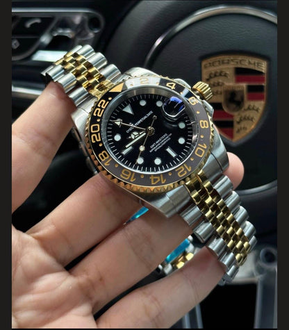 GMTEIKO Midnight Gold GMT NH34 Automatik Saphir Jubilee