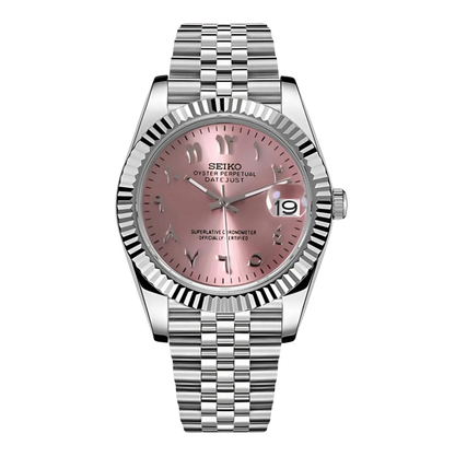 PINK ARABIC DIAL STEEL SEIKJUST