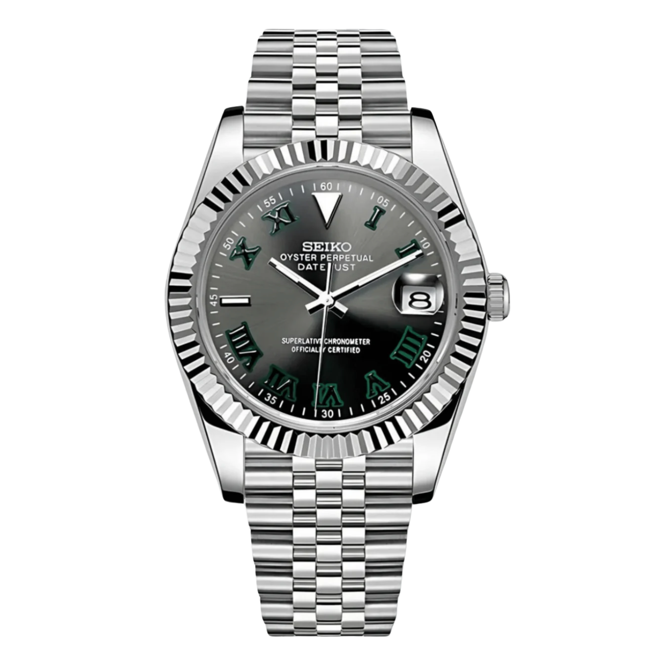 WIMBLEDON GREY ARABIC DIAL STEEL SEIKJUST