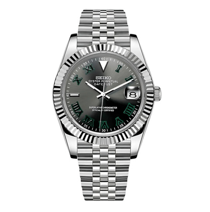 WIMBLEDON GREY ARABIC DIAL STEEL SEIKJUST