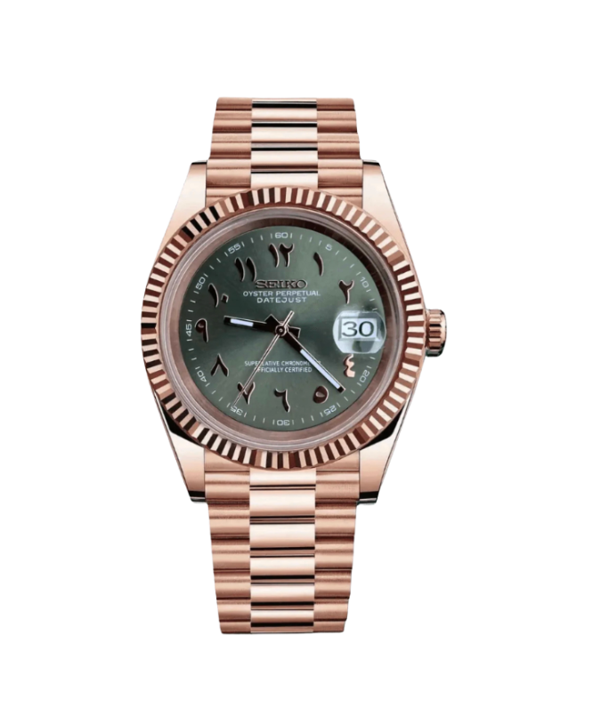 OLIVE ARABIC DIAL ROSEGOLD SEIKJUST