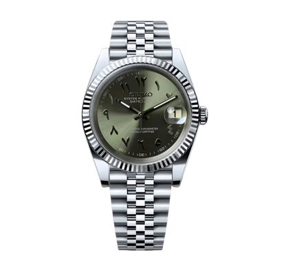 OLIVE ARABIC DIAL STEEL SEIKJUST