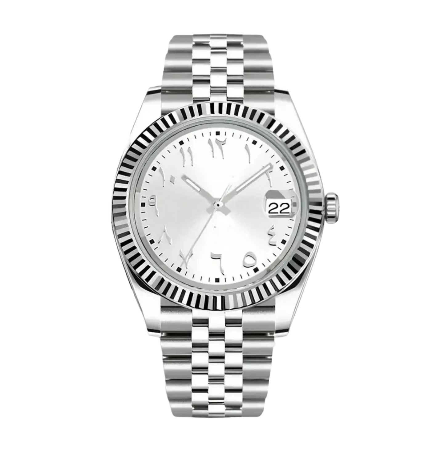 WHITE ARABIC DIAL STEEL SEIKJUST