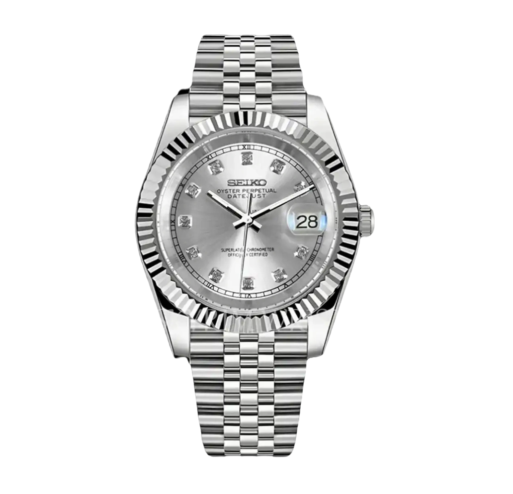 GREY DIAMOND DIAL STEEL SEIKJUST