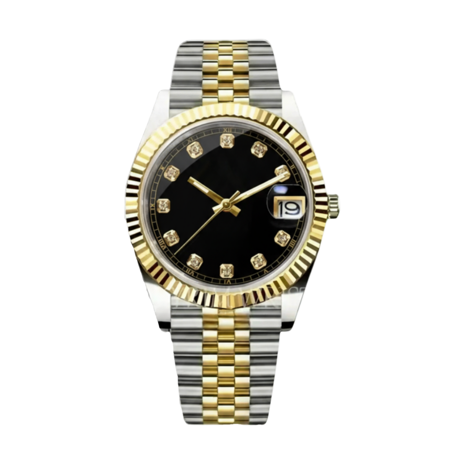 BLACK DIAMOND DIAL GOLD / STEEL SEIKJUST