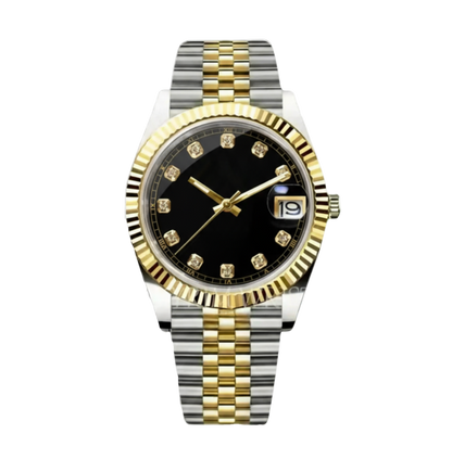 BLACK DIAMOND DIAL GOLD / STEEL SEIKJUST