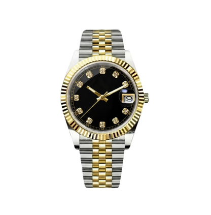 BLACK DIAMOND DIAL GOLD / STEEL SEIKJUST