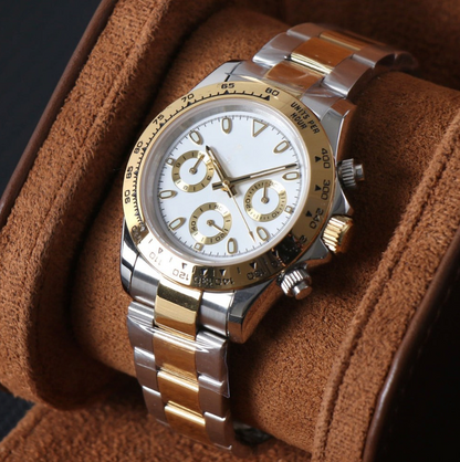 WHITE CLASSIC DIAL DOLD / STEEL OYSTER SEIKTONA